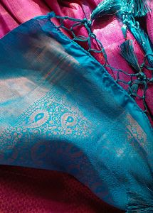 Copper Zeri Silk Saree