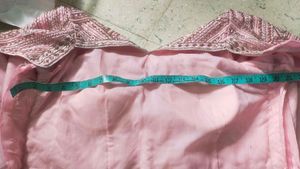 Cut Dana &amp; Moti Work Heavy Pink Embellished Blouse