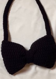 Cute Handmade Crochet Blak Bag