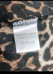 Brown Lion Printed Dress For 36 Bust
