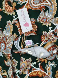 Elegant Green Paisley Print Dress