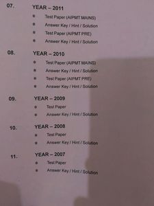 11 Years NEET UG Papers
