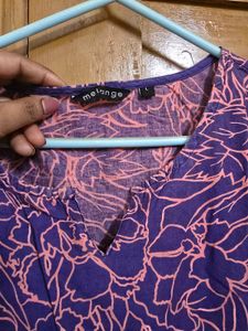 Floral Print Tunic Top