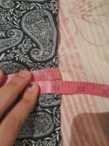 Black and White Paisley Print Shirt, Size-XS