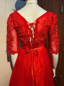 Red Ethnic Gown