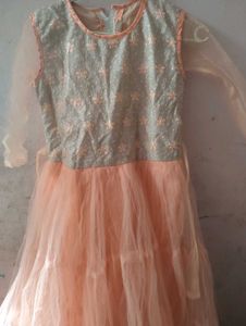 Sparkly Peach Party Dress
