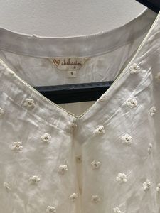 Elegant Embroidered White Anarkali