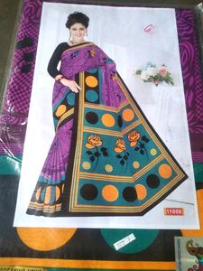 New Cotton Printed Saree