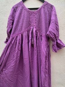 💜 Lavender Ethnic Flare Gown