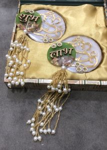 Gift Box With Handcrafted Shubh Labh Hangings