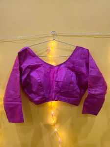 Magenta Readymade Saree Blouse