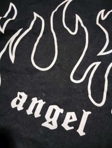 Black &#39;Angel&#39; Graphic Tee