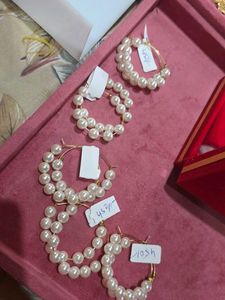 Combo Set Of 5 Pearl Loops