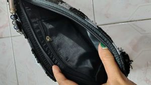 Black Party Wear Shoulder HandBag