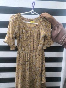 Floral Off-Shoulder Ruffle Dress