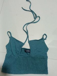 Cider Teal Crop Top