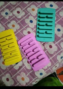 Colorful Silicone Ice Cube Trays