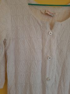 Pure White Chikankari Kurta