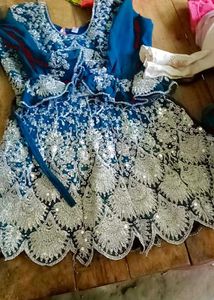 Blue Embroidered Kurta Set