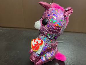 TY - Unicorn Pink Soft Toy