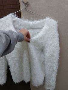 White Fur Cardigan