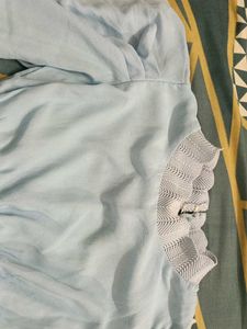 Elegant Light Blue Blouse