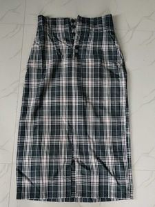 Grey Midi Skirt