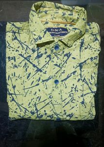 Green Cotton Blend Shirt