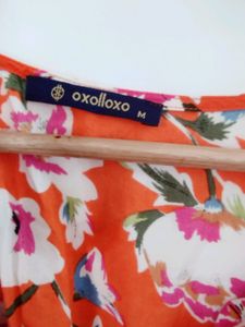 Orange Printed Casual Jumpsuit (Women)