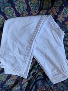 White Straight Leg Jeans