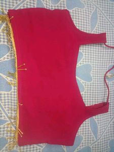 Mirror Work Blouse And Plazzo Set With Shrug