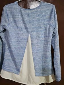 A Glitter Denim Colored Top