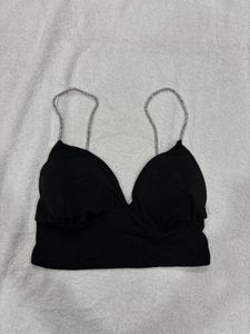 Black Embellished Bralette