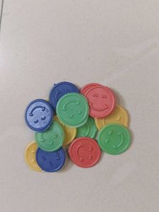 Smile Face Ludo Coin And Discs