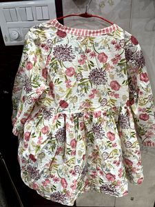 printed peplum top in cotton