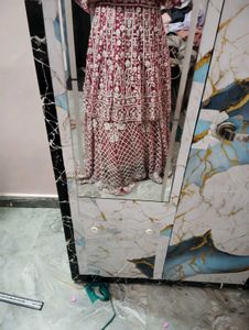 Elegant Rani Colour &amp; White Lehenga Choli