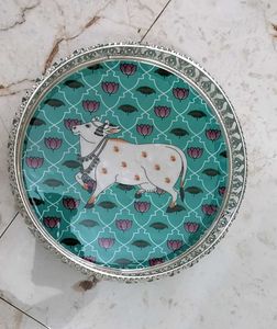 Cow Design Decorative Tray
