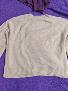 Cozy Beige Knit Sweater