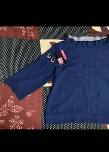A Casual Navy Blue Top