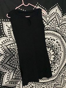 Sleeveless Black Tank Top