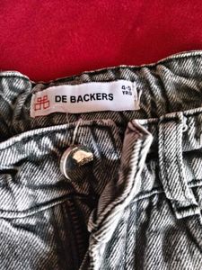 girls wide leg torn slit jeans