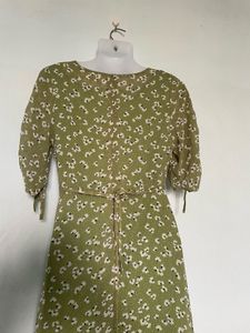 Floral Green Maxi Dress