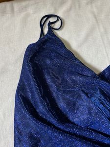 Blue Shimmer Party Dress
