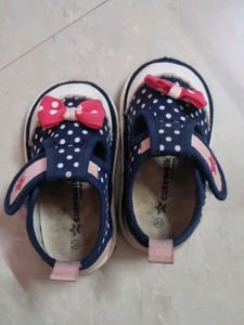 blue and pink polka dits shoes