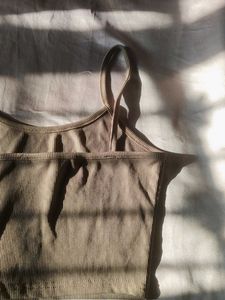 Ribbed Tank Top with Detail