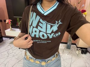 Oversized Streetwear/Jersey Style Crop Top