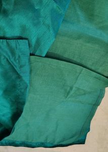 Teal Real Mirror Work Kurta