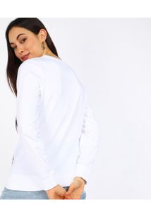 Pepe Jeans White Long Sleeve Top