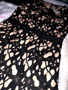 Elegant Black Lace Dress