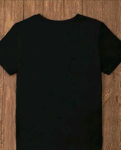 Women’s Black Oversized Cotton Blend T-Shirt